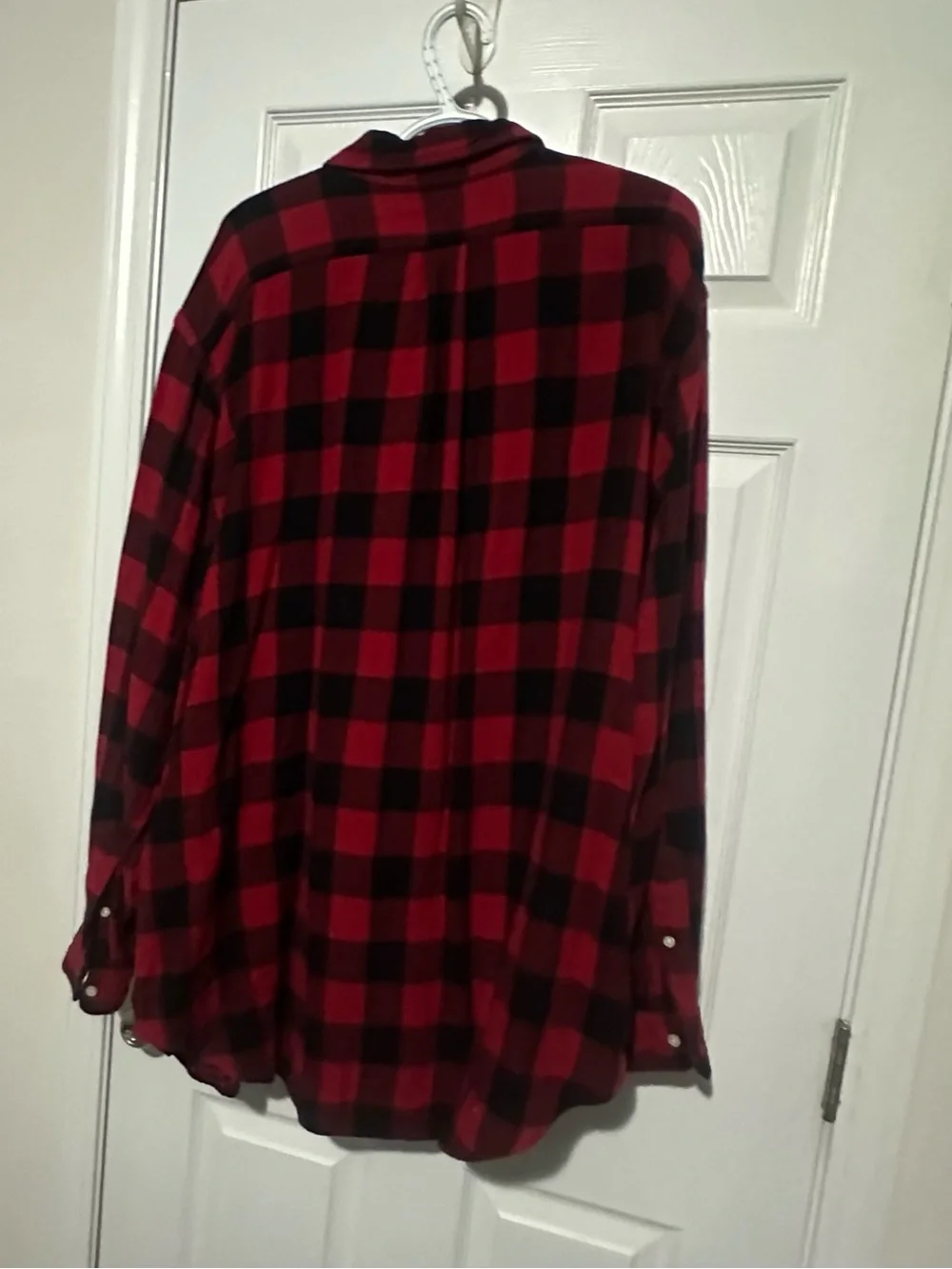 Ralph Lauren Red and Black Plaid Button-Down Shirt